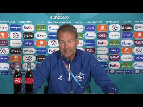 Christian Eriksen, Simon Kjaer, Kasper Hjulmand - Denmark v Finland - Pre-Match Presser - Euro 2020