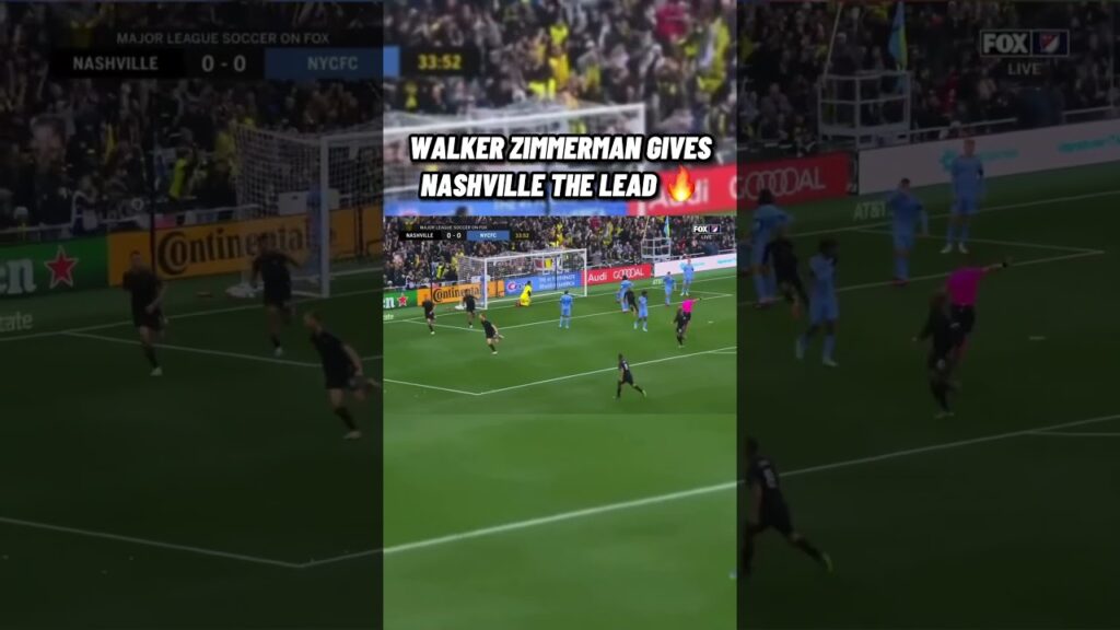 WALKER ZIMMERMAN SCORES THE FIRST GOAL OF THE SEASON #nashvillesc #mls #soccer #shorts