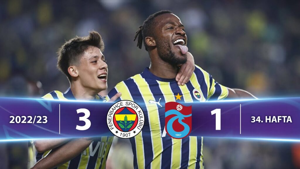 Fenerbahçe (3-1) Trabzonspor - Highlights/Özet | Spor Toto Süper Lig - 2022/23