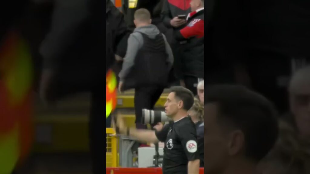 Bryan Mbeumo offside against Liverpool #football #shorts #shortsvideo