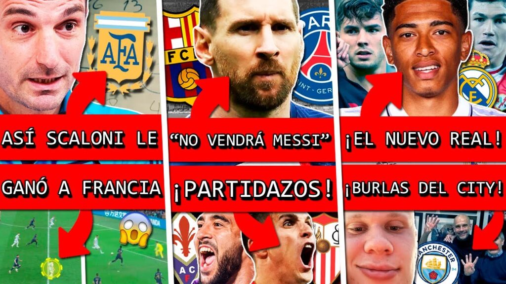 SCALONI reveló el plan de ARGENTINA vs FRANCIA+ INTER rechazó MESSI+ Fichaje REAL MADRID+ Burla CITY