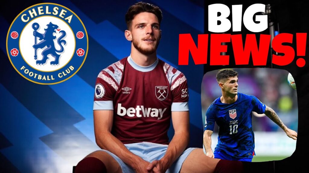 Christian Pulisic SET to join Arsenal or Man Utd ?! | TWO clubs ahead of Chelsea in Declan Rice race