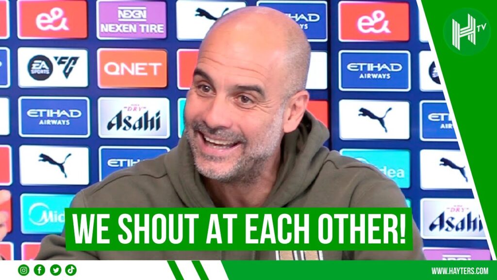 Kevin De Bruyne and I SHOUT at each other a lot! | Pep Guardiola