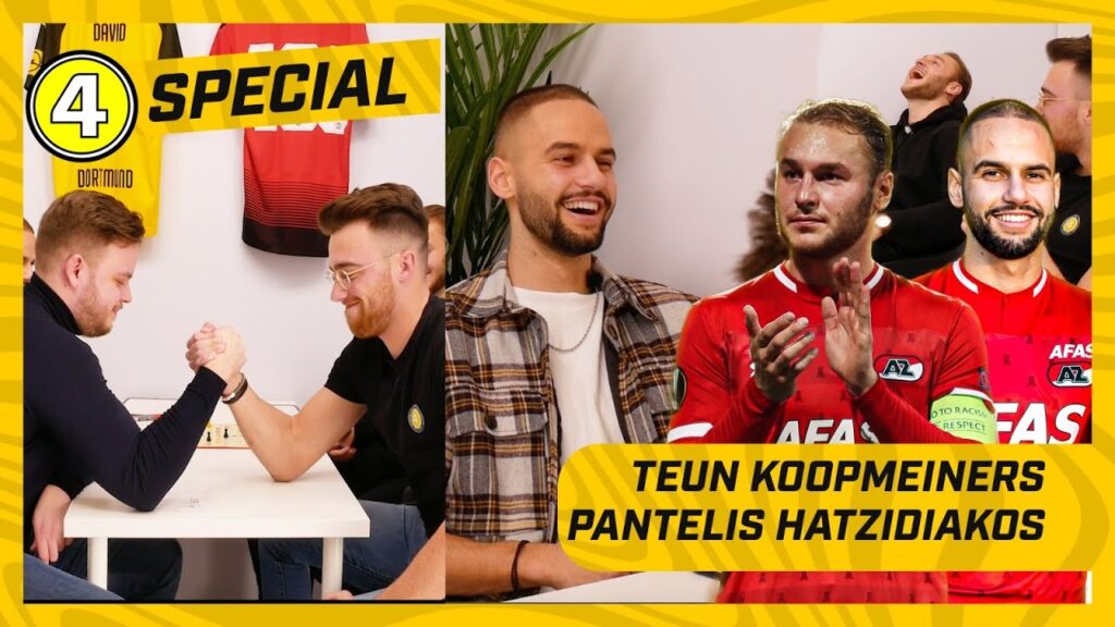 Wie is de grootste slijmbal van AZ!? Mens-erger-je-niet met Koopmeiners en Hatzidiakos