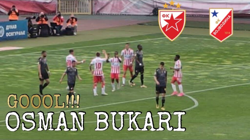 Crvena Zvezda-Vojvodina 2:1 gol OSMAN BUKARI
