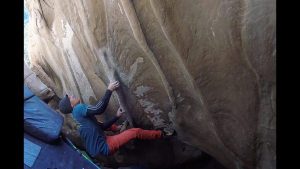 FrictionLabs Pro and legally blind climber Justin Salas climbs Worm Turns, V11!