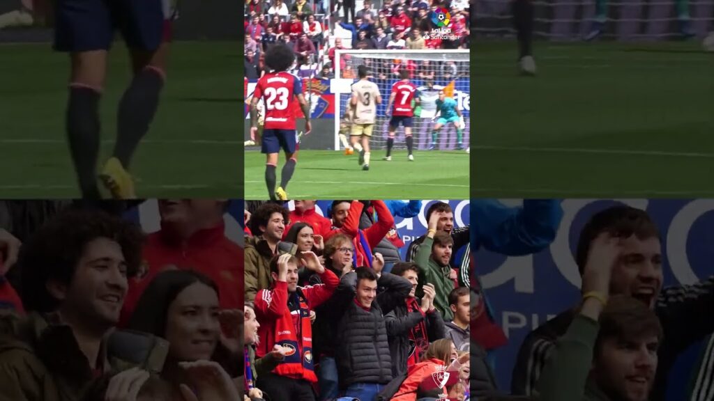 El golazo de Abde que volvió loco a El Sadar en el Osasuna-Almería #shorts #laligahighlights #laliga
