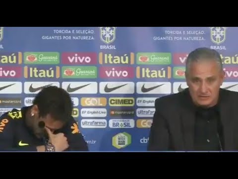 Neymar in tears as Brazil coach Tite defends him from all the criticism he received from the press