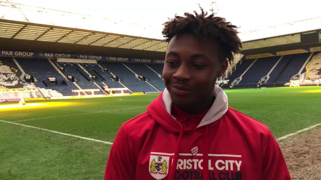 Antoine Semenyo reaction | Preston North End 1-1 Bristol City