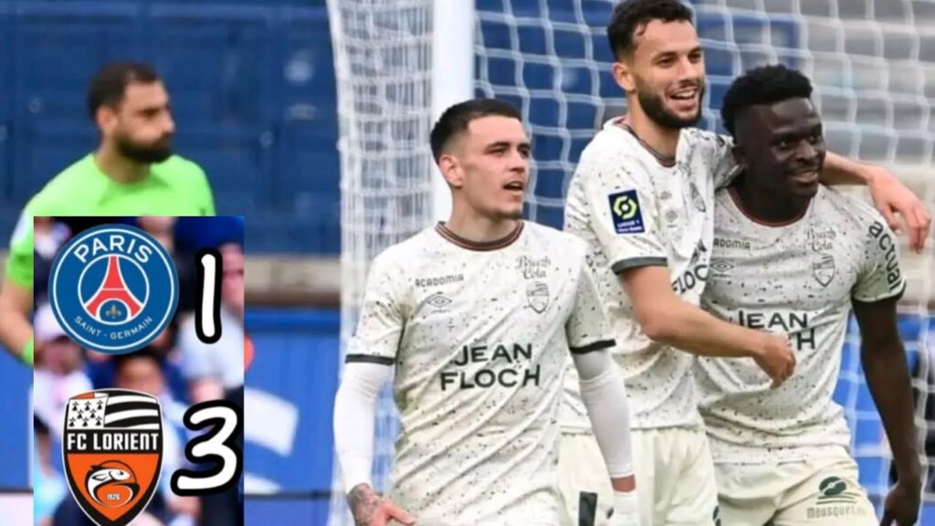 le But de Bamba Dieng 🇸🇳 face PSG  au Parc des Princes avec Lorient (1 -3)