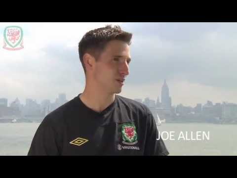 Wales Midfielder, Joe Allen, in New York