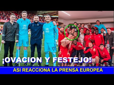 KEYLOR NAVAS OVACION Y FESTEJO NOTTINGHAM FOREST vs ARSENAL KEYLOR NAVAS OVACION Y FESTEJO NOTTINGHAM FOREST vs ARSENAL