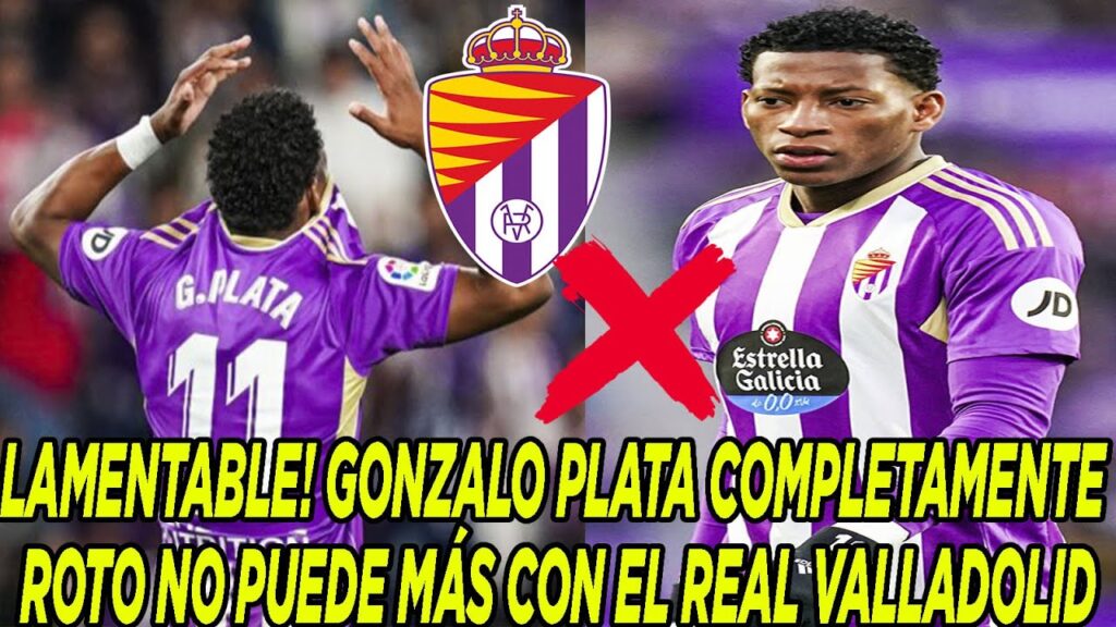 LAMENTABLE! GONZALO PLATA COMPLETAMENTE ROTO NO PUEDE MÁS CON EL REAL VALLADOLID LAMENTABLE! GONZALO PLATA COMPLETAMENTE ROTO NO PUEDE MÁS CON EL REAL VALLADOLID