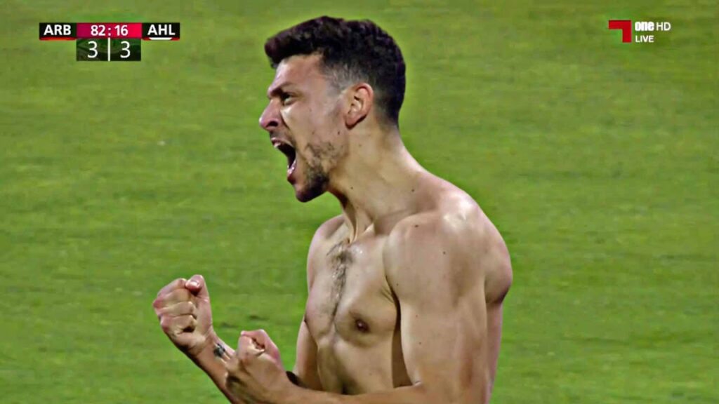 شاهد أداء يوسف المساكني مع العربي ضد الأهلي 🔥 | النمس يقلب الطاولة بريمونتدا مجنونة ويسجل هدفين🔥