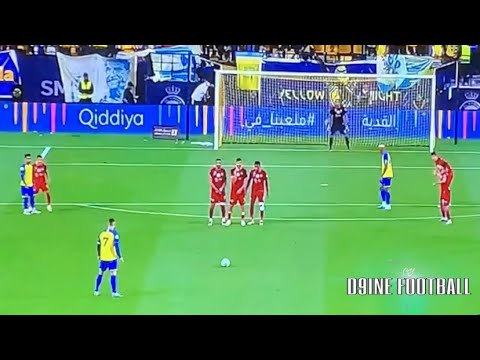 RONALDO FREE KICK GOAL - Al Nassr vs Abha