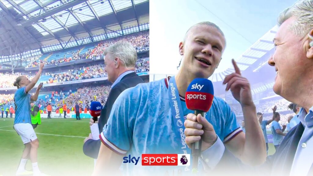 Erling Haaland LEAVES interview to dance with fans!!! 🤣🤣🤣