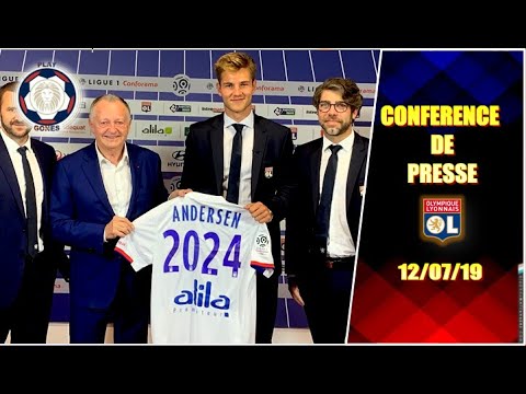 CONFERENCE DE PRESSE ○ PRESENTATION JOACHIM ANDERSEN ○ OLYMPIQUE LYONNAIS