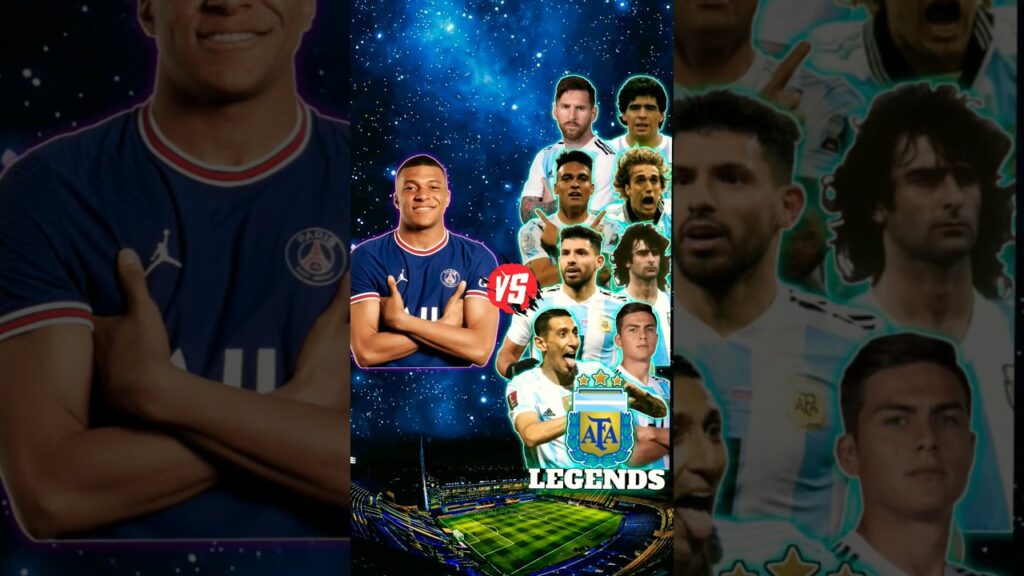 Mbappe vs Argentina Legends 🤩⚽ (Messi, Di Maria, Agüero, Dybala, Maradona)