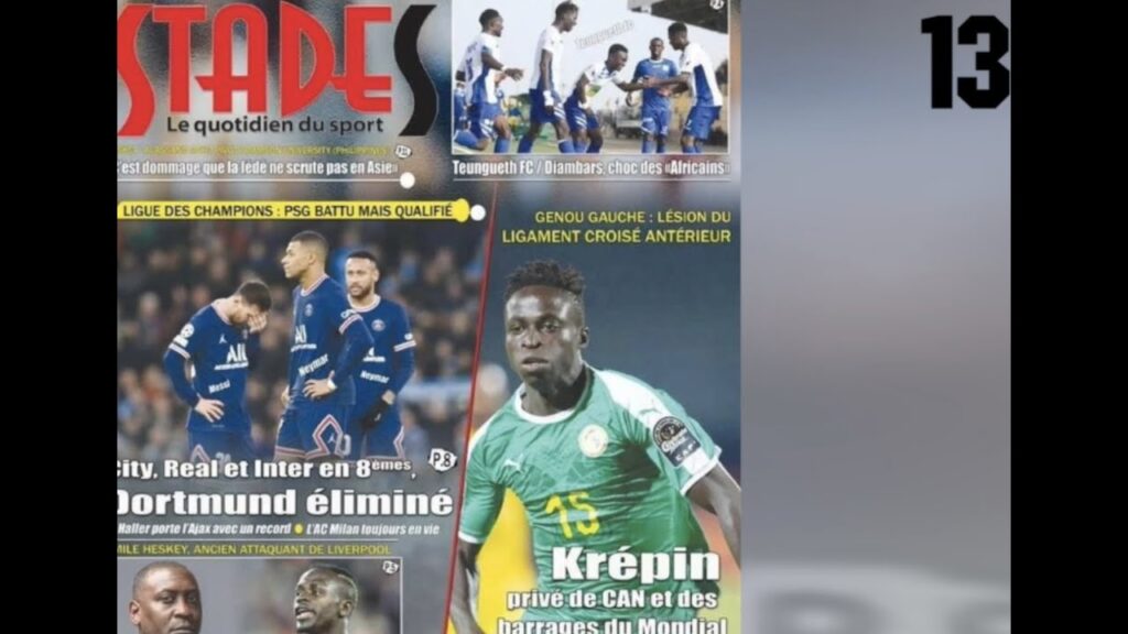 Le forfait de Krépin Diatta à la CAN,  la colère de Edouard Mendy envers la FIFA| RP 25 NOV