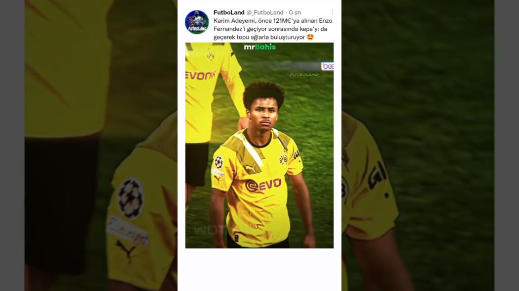 Karim Adeyemi, Chelsea'nin fişini çekiyor 🔥 #football