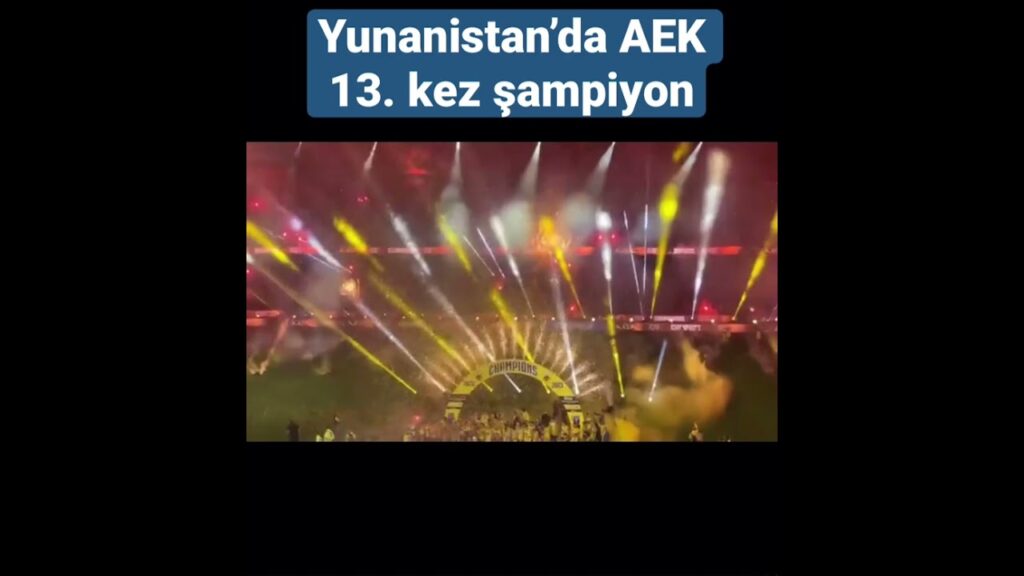 Yunanistan’da Nordin Amrabat ve Domagoj Vida’nın da forma giydiği AEK 13. kez şampiyon oldu