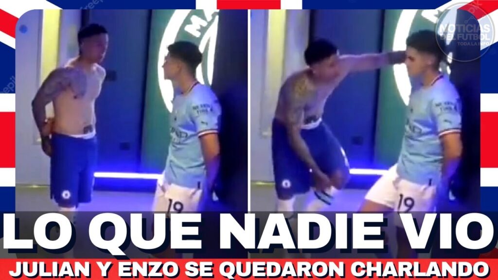 La CHARLA entre Julian Alvarez y Enzo Fernandez en el VESTUARIO 😭
