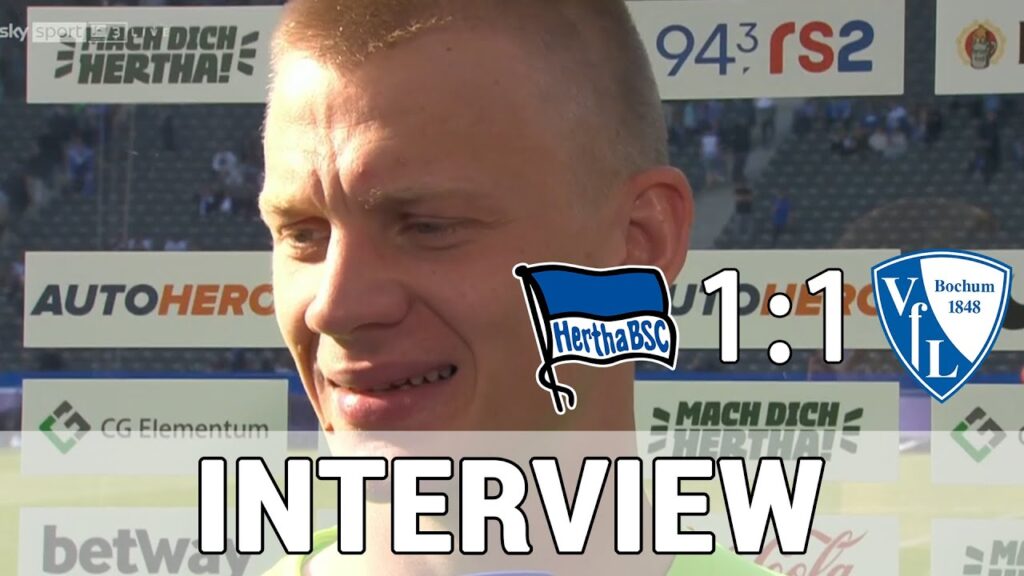 ,,Man kann sich nur entschuldigen!" Oliver Christensen den Tränen Nahe / Hertha 1:1 Bochum