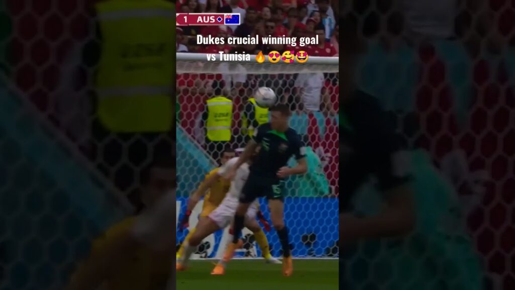 Mitchell Dukes crucial winning goal vs Tunisia 🔥😍🥰🤩 #shorts #fifaworldcup2022 #duke #football Mitchell Dukes crucial winning goal vs Tunisia 🔥😍🥰🤩 #shorts #fifaworldcup2022 #duke #football