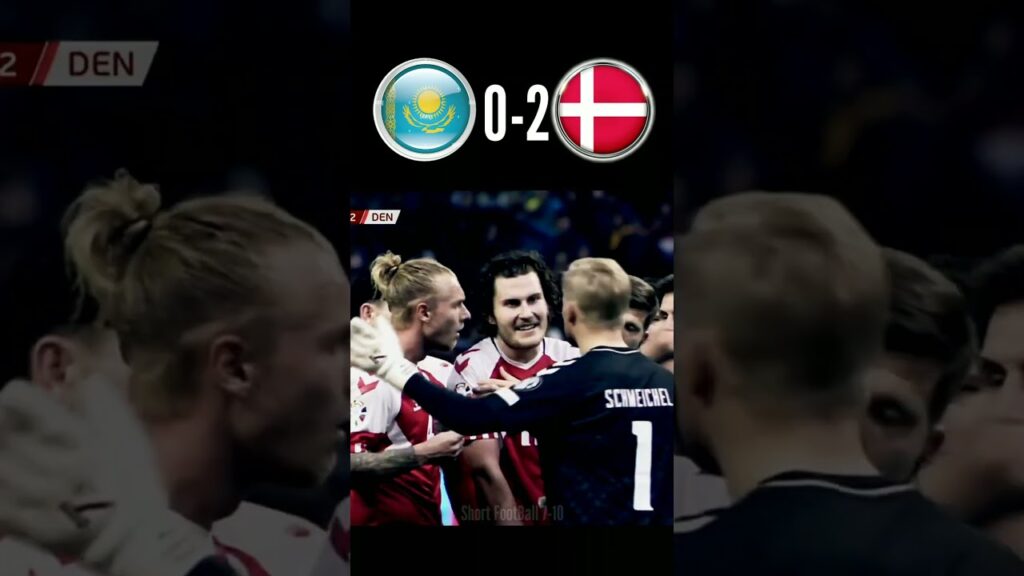 Denmark Vs Kazakhstan 2-3 UEFA Euro qualifier highlight 2024 #football #highlight