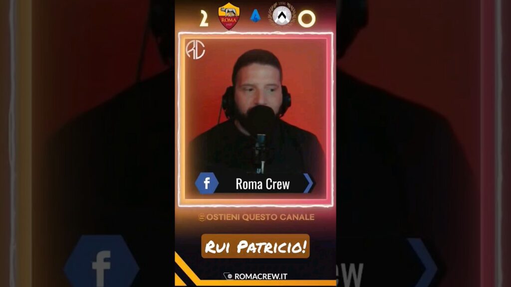 🧤️ ROMA - Udinese | Rui Patricio chiude la saracinesca
