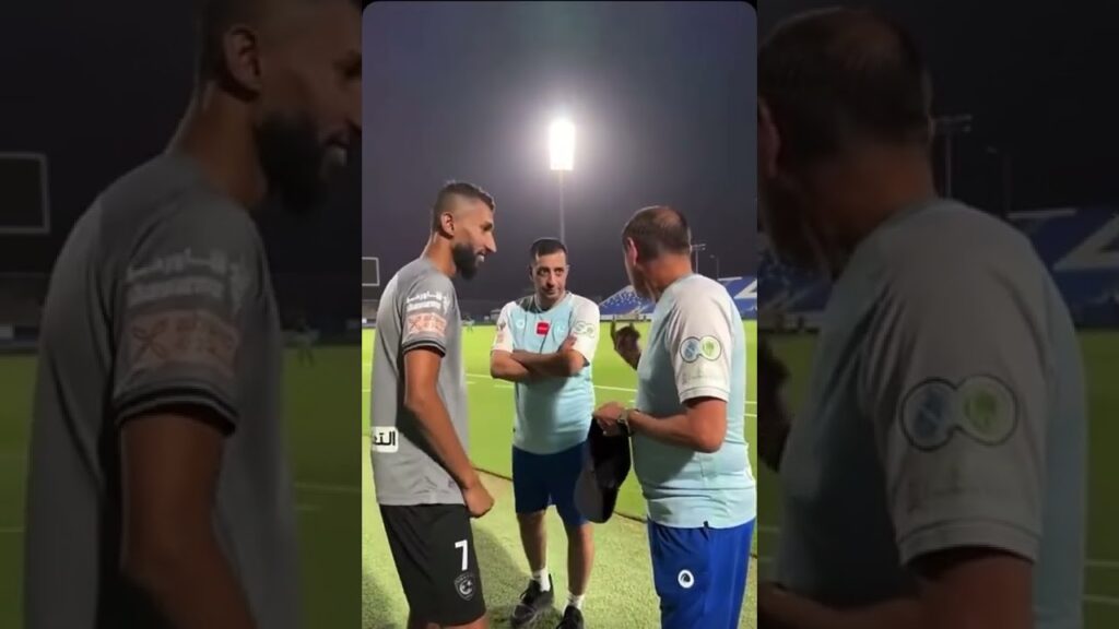 سلمان الفرج مع المدرب دياز