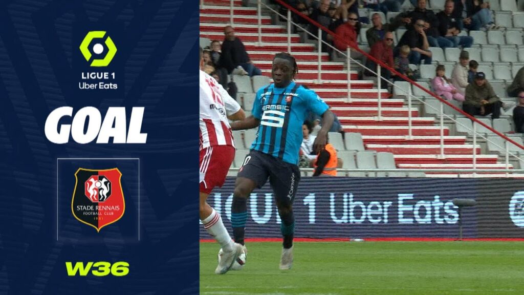 Goal Jérémy DOKU (37' - SRFC) AC AJACCIO - STADE RENNAIS FC (0-5) 22/23