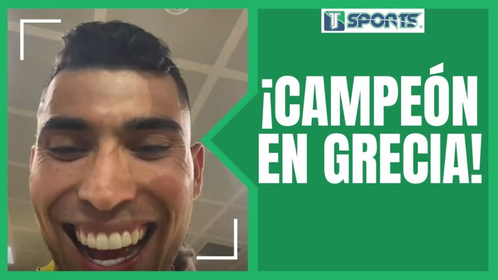 La CELEBRACIÓN 🥳🎉 de Orbelín Pineda con sus HIJOS tras quedar CAMPEÓN 🏆 con el AEK Atenas en Grecia