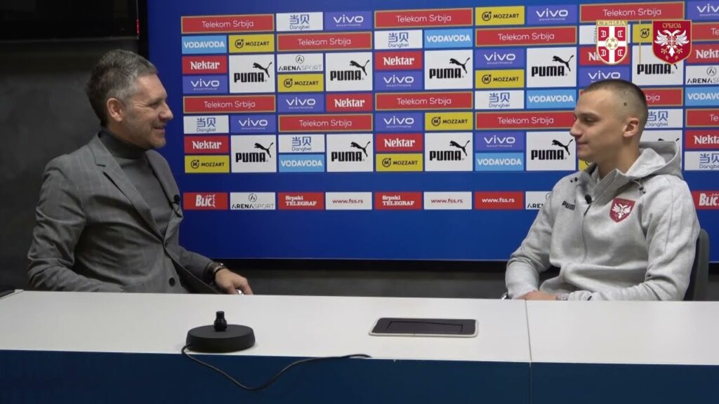 Nikola Štulić i Luka Ilić uoči odlaska reprezentacije Srbije u Los Anđeles (21. 01. 2023.)