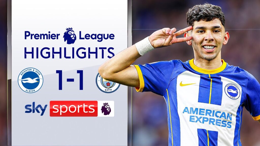 Enciso Scores a SCREAMER! 🤯 | Brighton 1-1 Man City | EPL Highlights