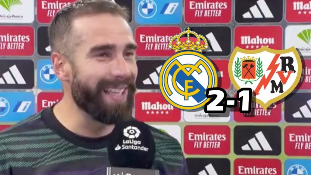 LA REACCION DANI CARVAJAL Y EL GESTO DE APOYO A VINICIUS TRAS VICTORIA- REAL MADRID 2-1 R. VALLECANO