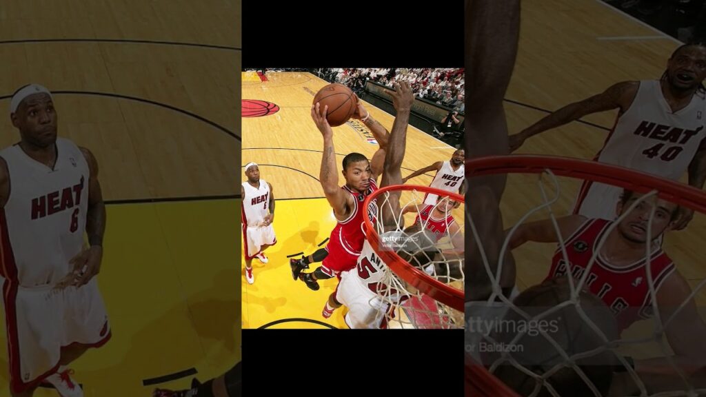 Derrick Rose Monster Dunk on Joel Anthony 😱 #nba #derrickrose #nbahighlights #chicagobulls