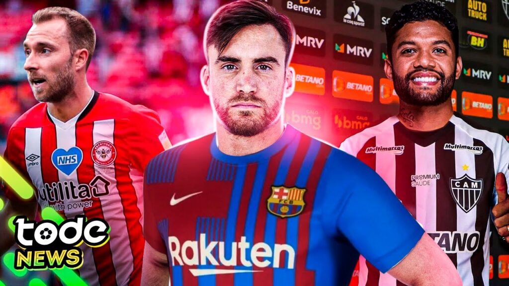 TAGLIAFICO tenta saída para o BARÇA l ATLÉTICO-MG fecha com OTÁVIO l ERIKSEN acerta com o BRENTFORD