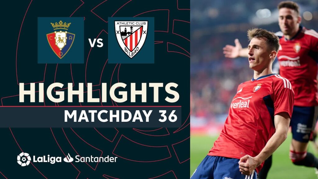 Resumen de CA Osasuna vs Athletic Club (2-0)