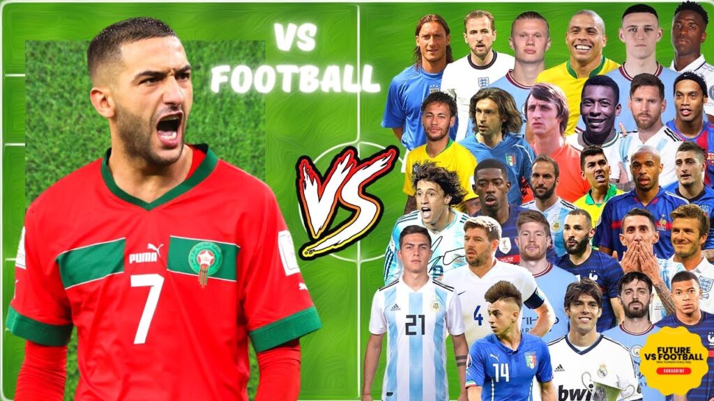 Hakim Ziyech vs Football Legends (Morocco vs Football)