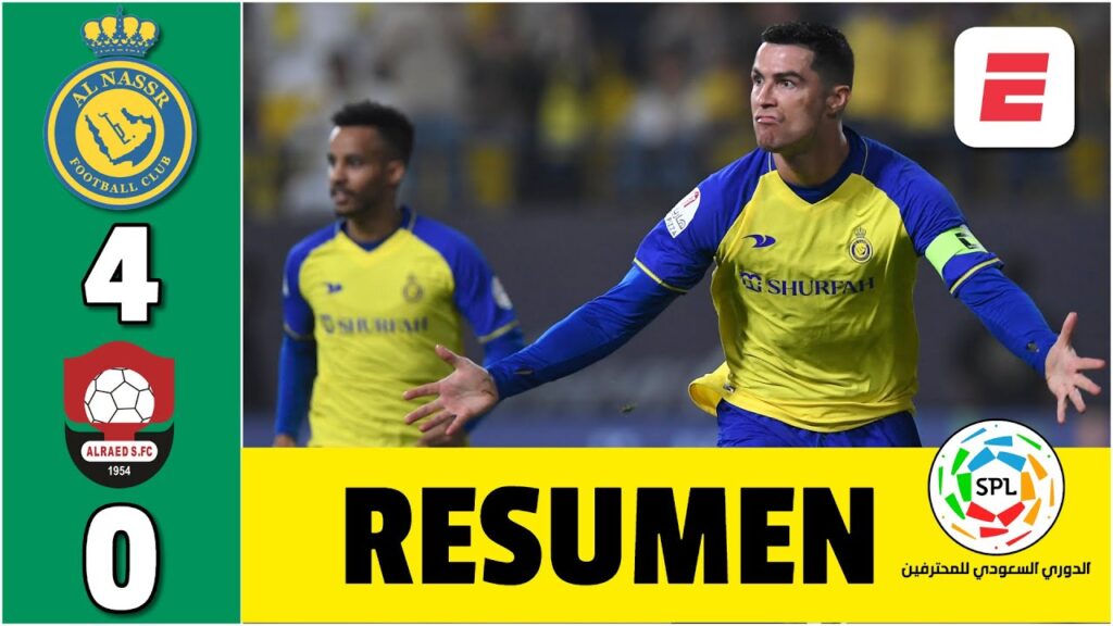 GOLAZO DE CRISTIANO RONALDO mete Al Nassr en la lucha por el título. Goleada 4-0 | Saudí Pro League