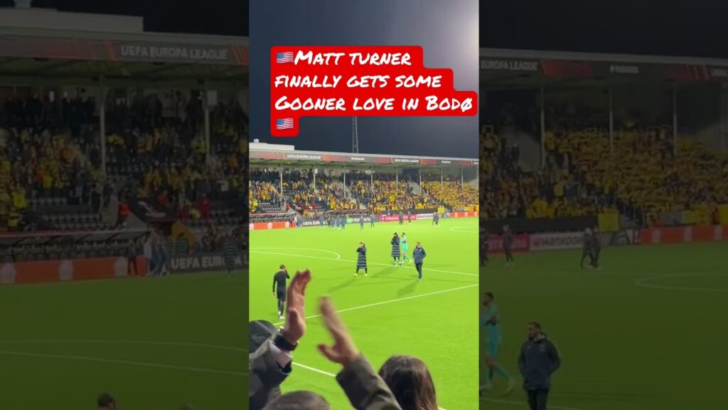 USAMT GOALIE MATT TURNER FINALLY GETS SOME GOONER LOVE IN BODØ