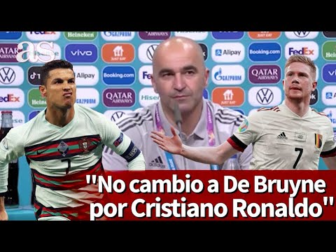 EURO 2020 | Roberto Martínez explica por qué no cambiaría a De Bruyne por Cristiano Ronaldo | AS