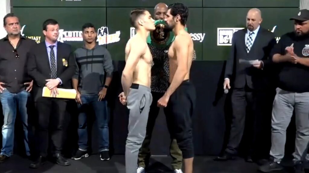 Oscar Duarte vs Adrian Estrella | Weigh in & Face 2 Face
