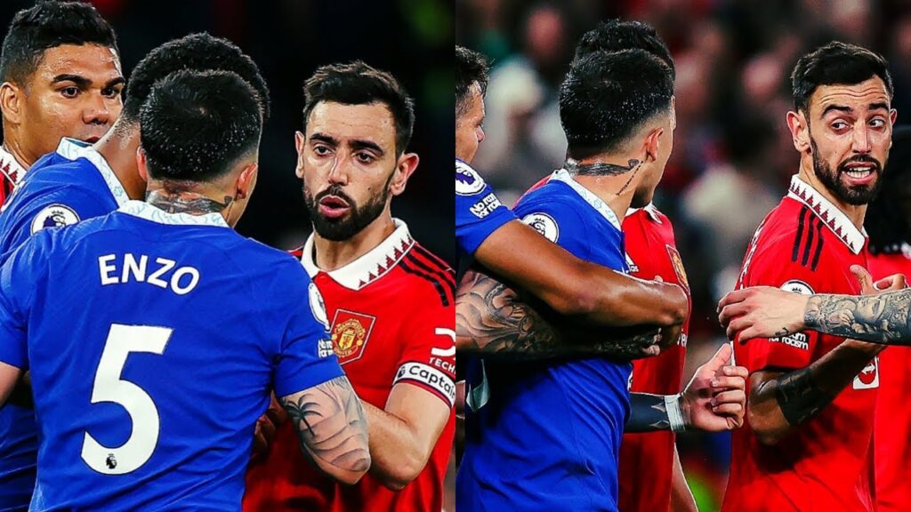 Enzo Fernandez Fight with Bruno Fernandes!!