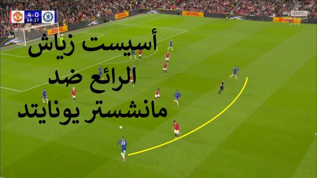 تحركات حكيم زياش ضد مانشستر يونايتد