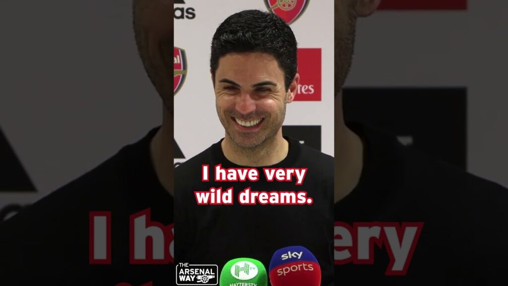 "I HAVE VERY WILD DREAMS" 😂 Mikel Arteta On Leandro Trossard After Arsenal's Win Vs Leeds 🙌 #shorts