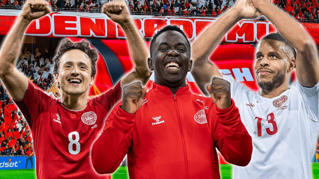 Melvin quizzer med Thomas Delaney og Mathias "Zanka" Jørgensen