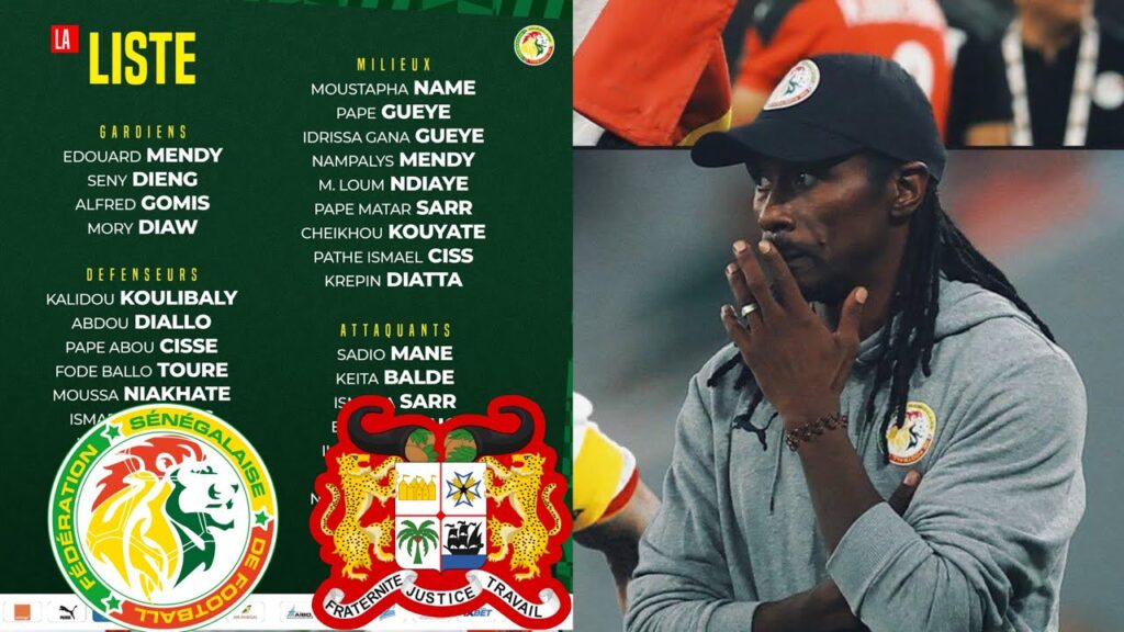 Liste probable de Aliou Cissé Sénégal face Bénin, l’heure de convoqué des binationaux