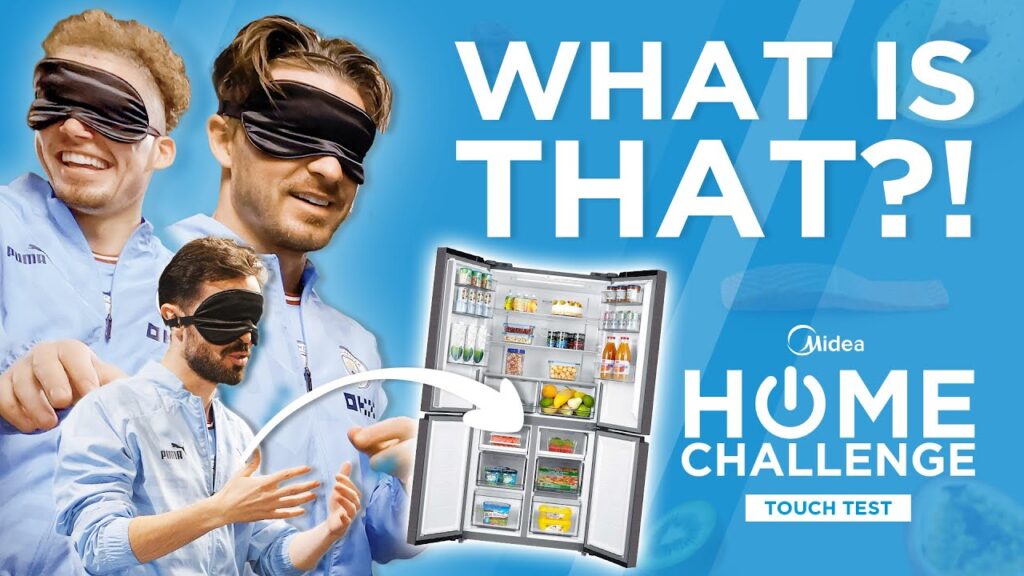 BLINDFOLD CHALLENGE! | Man City's Grealish, Bernardo & Kalvin!